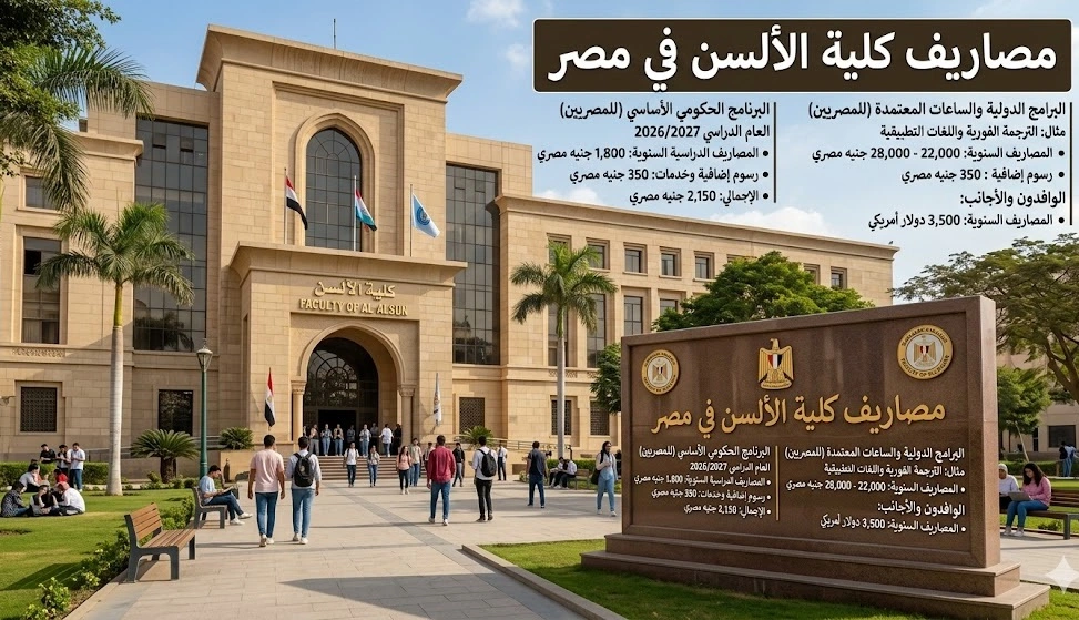 مصاريف كلية الألسن في مصر