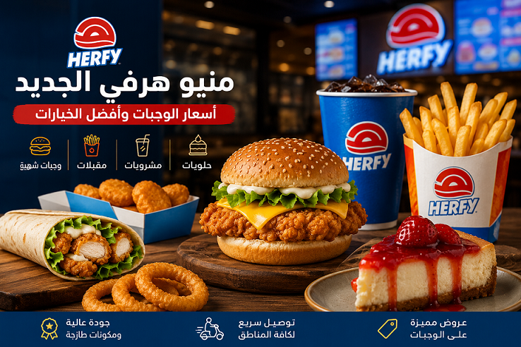 منيو وجبات هرفي الجديد