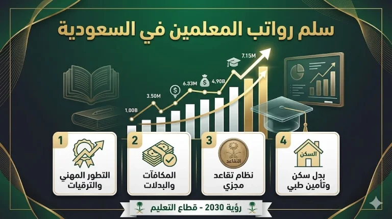 سلم رواتب المعلمين في السعودية