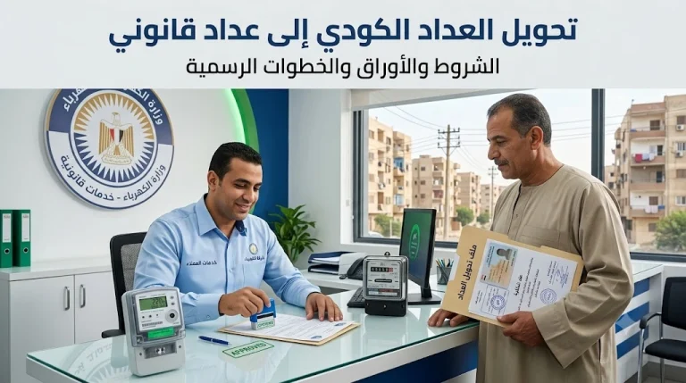 تحويل العداد الكودي إلى عداد قانوني