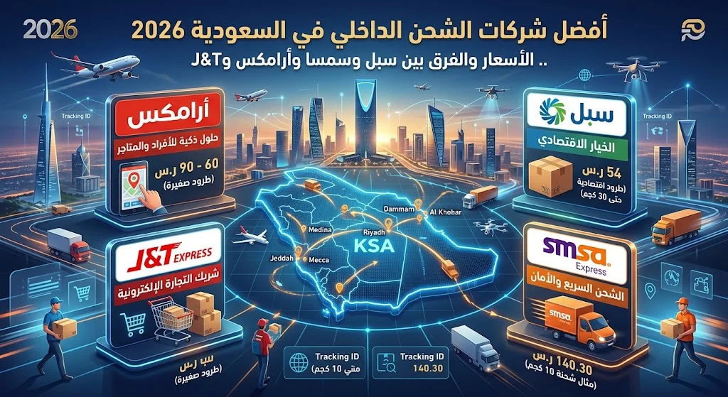 أفضل شركات الشحن الداخلي في السعودية 2026