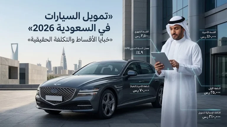 تمويل السيارات في السعودية 2026 ومقارنة الأقساط